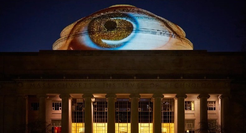 Massachuetts Institute of Technology Media Lab - Gaze to the Stars (the eyes of MIT gazed back at anyone looking up at the Great Dome.)